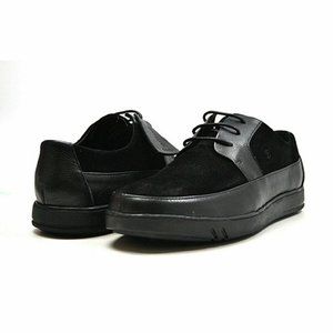 British Walkers Westminster Men's Black Leather and Suede Bally Style Sneakers